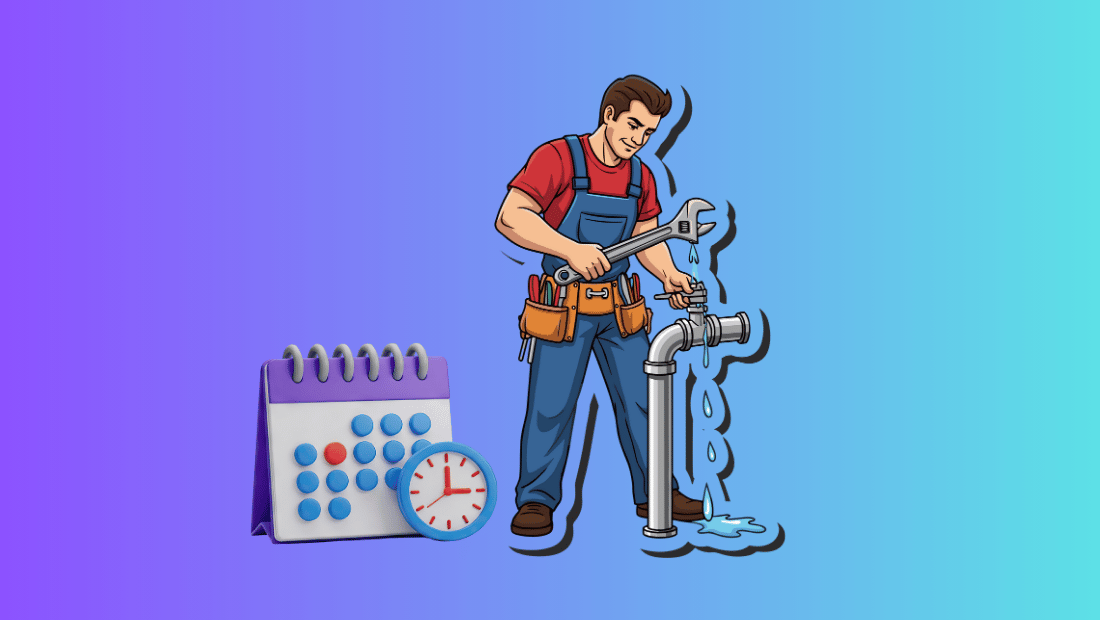 Plumbing work schedule template weekly plan for crews and service calls